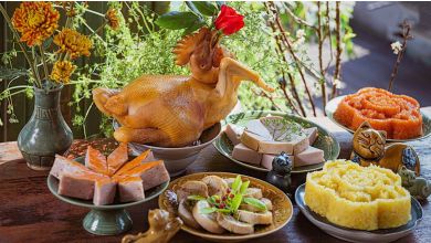 Mâm cỗ chay - mặn thuần Việt cho ngày Rằm tháng giêng