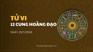 Tử vi hàng ngày 25/1/2024: Vận trình của 12 cung hoàng đạo