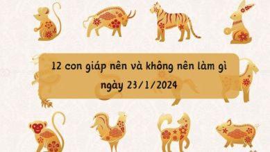 12 con giáp nên và không nên làm gì ngày 24/1/2024: Tuổi Dần chớ làm điều này kẻo xui xẻo cả năm