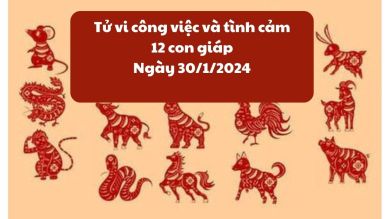 Vận trình công việc và tình cảm của 12 con giáp ngày 30/1/2024: Tuổi Mão vẫn lận đận vì công việc