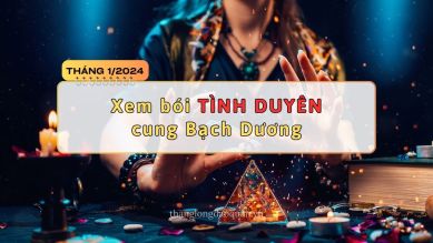 Xem sao bói tình duyên cung Bạch Dương tháng 1/2024