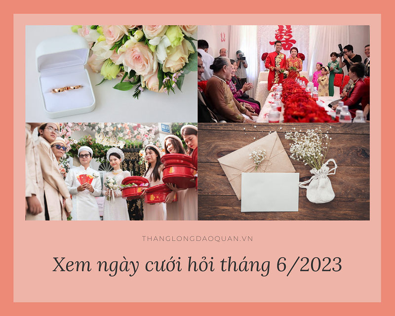 Xem ngày cưới tháng 6 năm 2024 - Ngày hoàng đạo tổ chức đám cưới