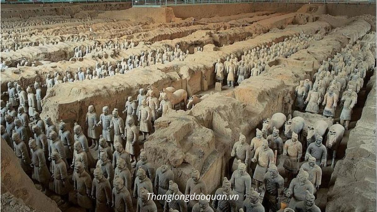 "Đội quân đất nung" khoảng 7000 người trong lăng mộ Hoàng đế Tần Thủy Hoàng